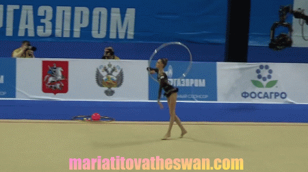 Maria Titova-Hoop 2013-Black Swan Flying