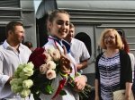 Maria Titova visted hometown after Unversiade Gwangju&nbsp;2015-01